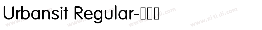 Urbansit Regular字体转换